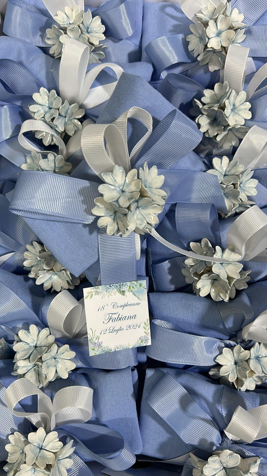 Ortensia su pochette avio compleanno