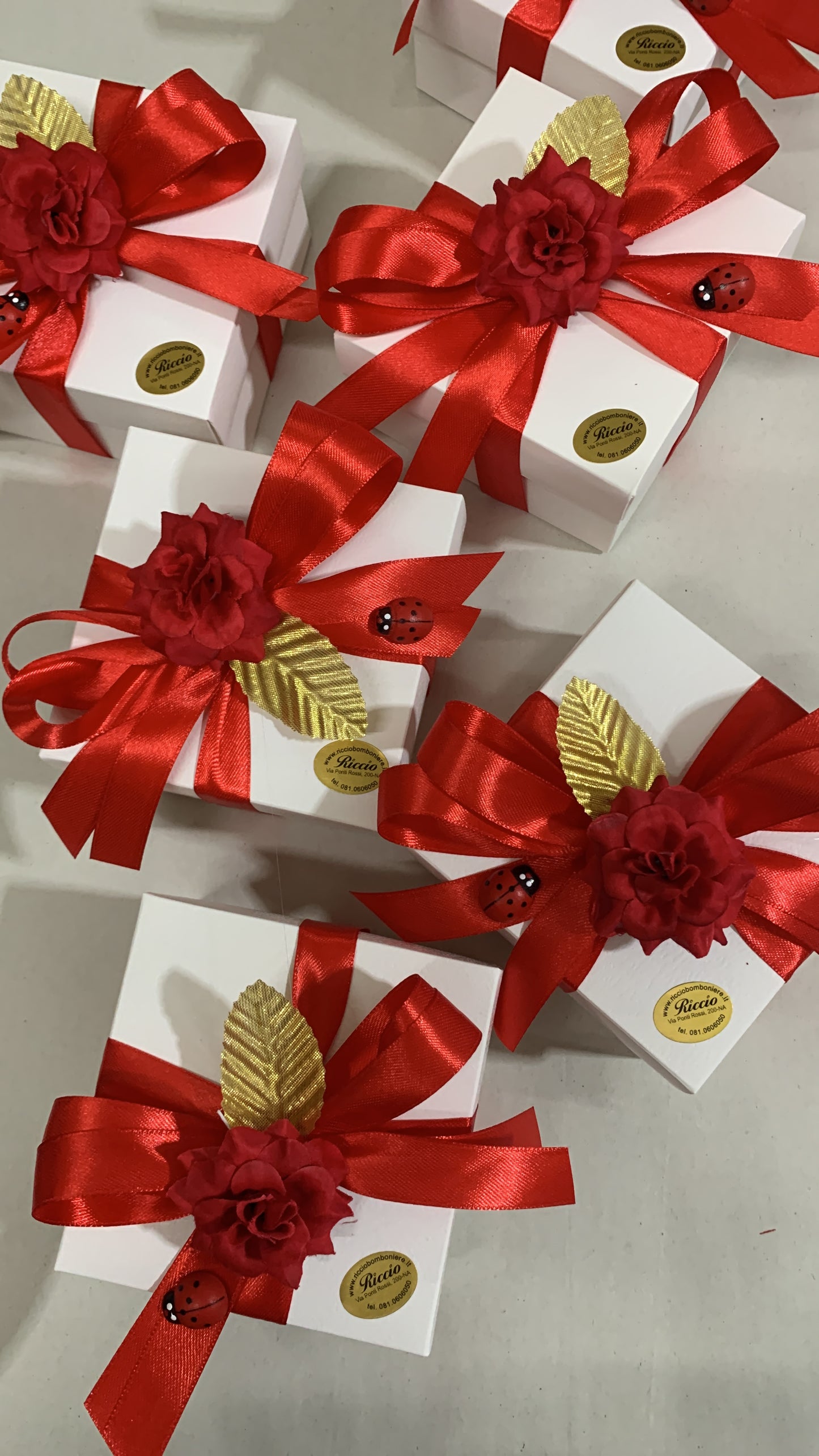 Palloncino piccolo rosso laurea con coccinella (si appende)