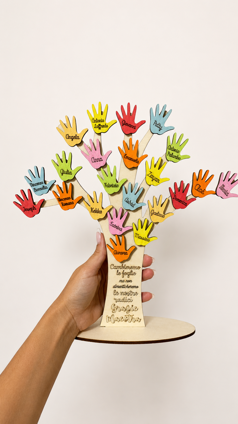 Albero personalizzato regalo maestre