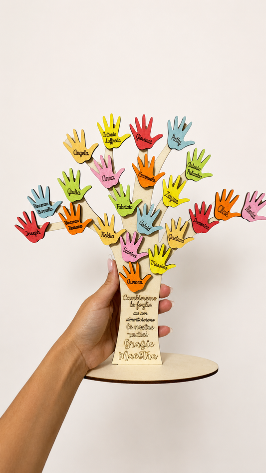 Albero personalizzato regalo maestre