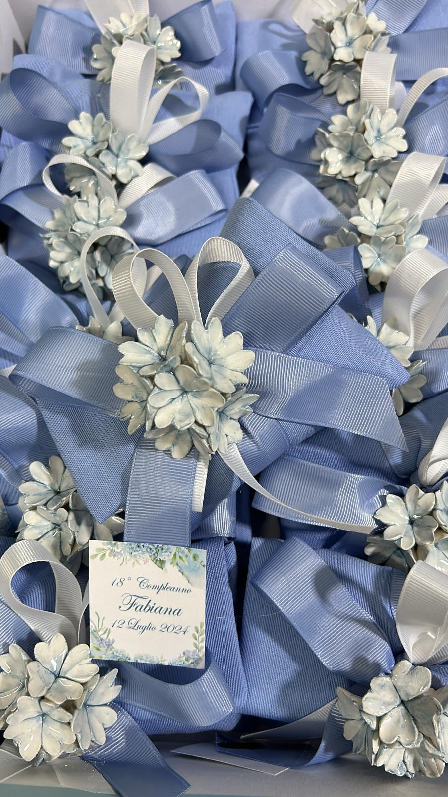 Ortensia su pochette avio compleanno