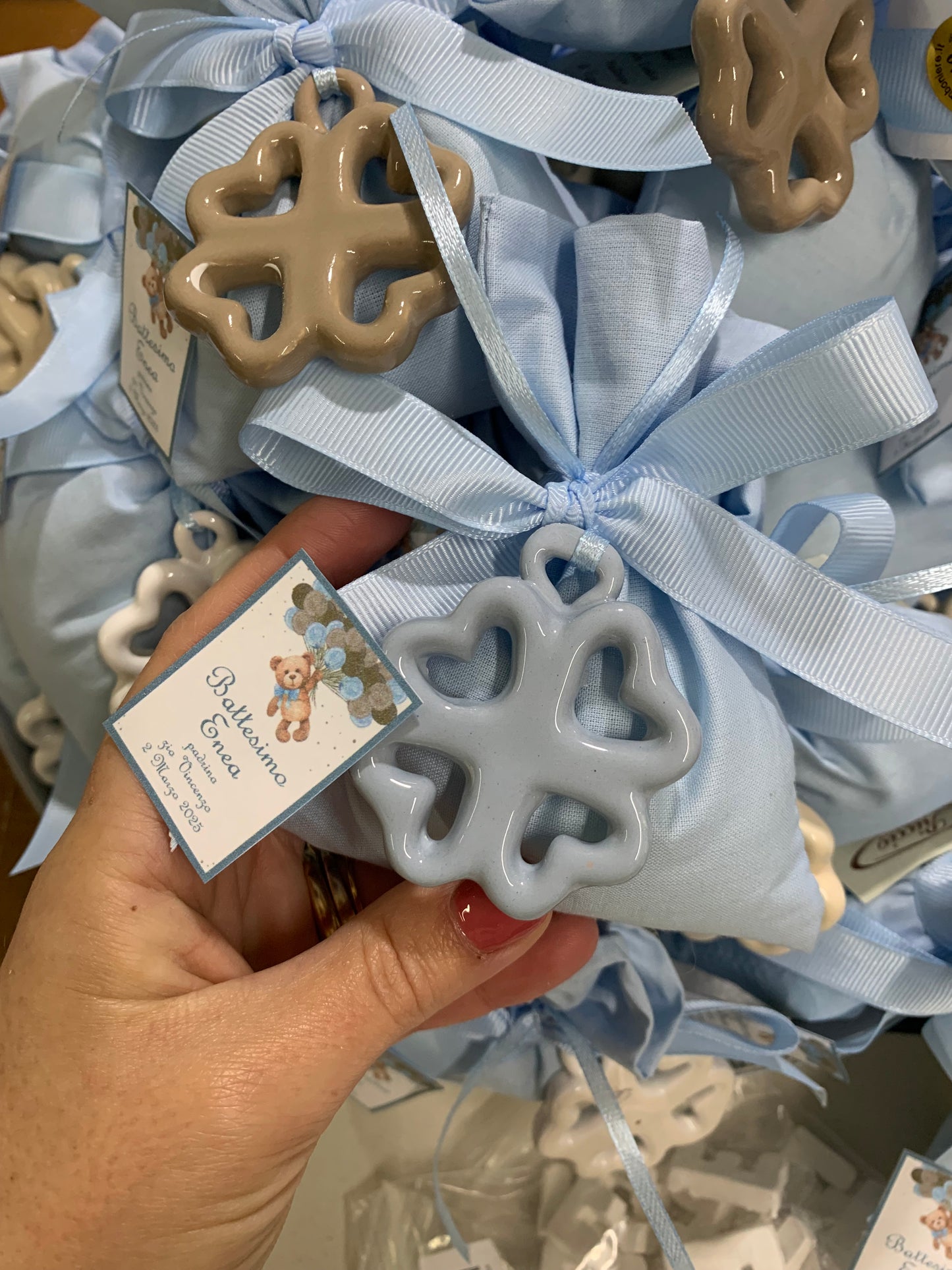 Quadrifoglio appendino su sacchetto