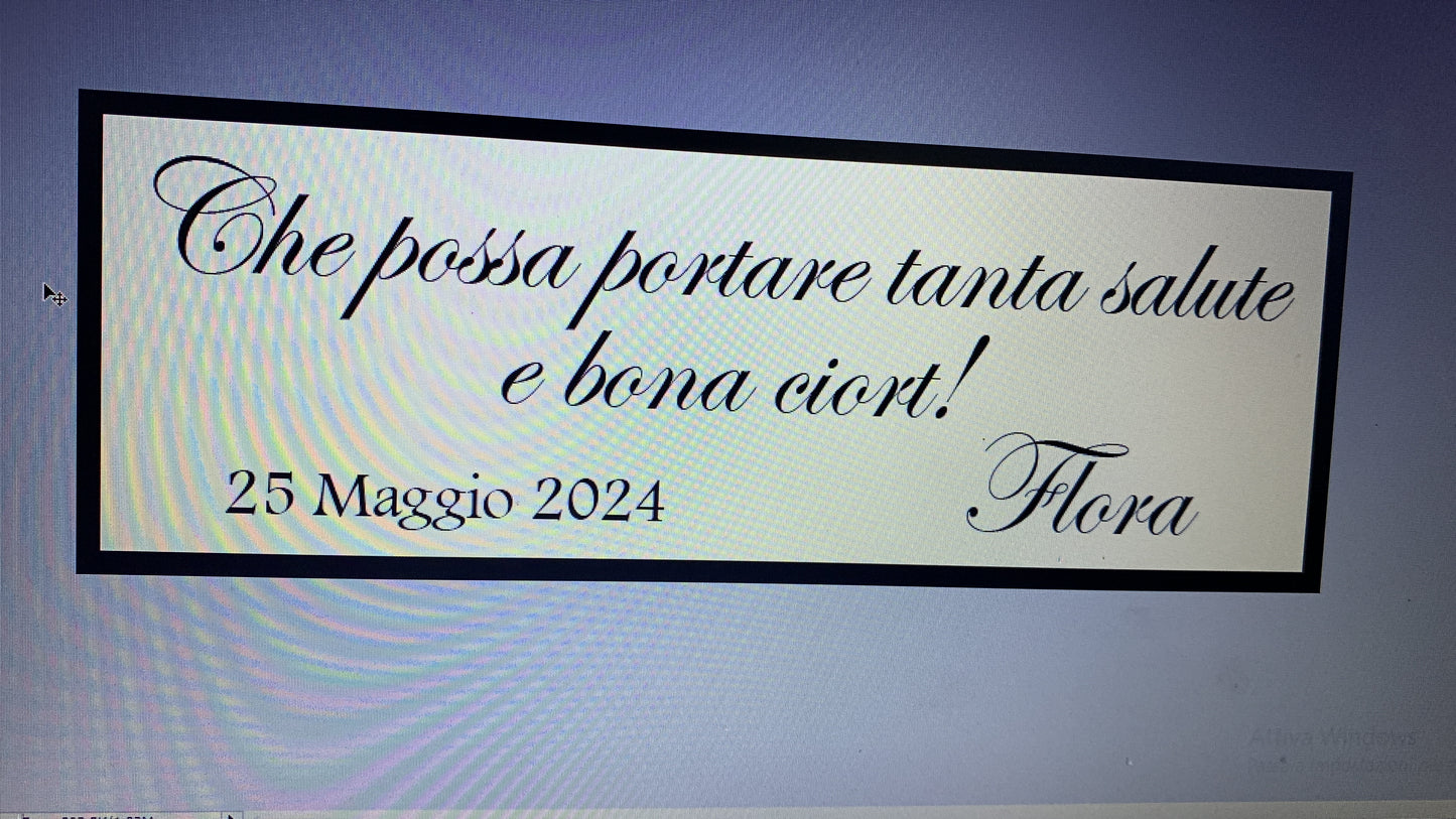 Corno con maschera compleanno