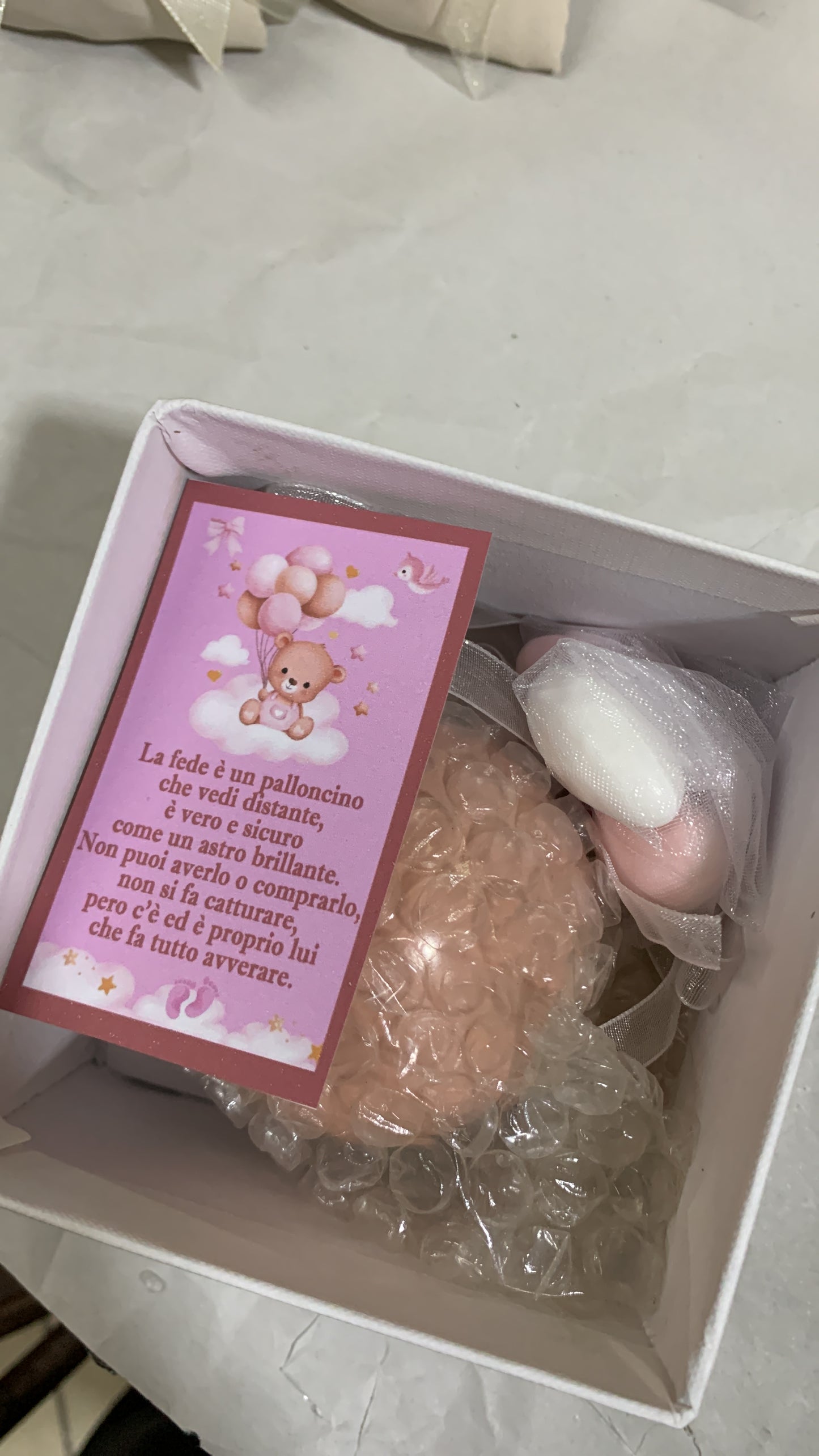 Palloncino ceramica 9cm confezionato