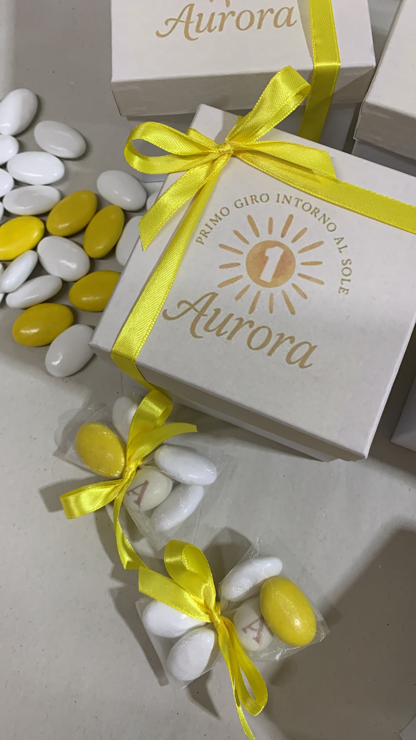 Sole portacandela con scatola stampa personalizzata
