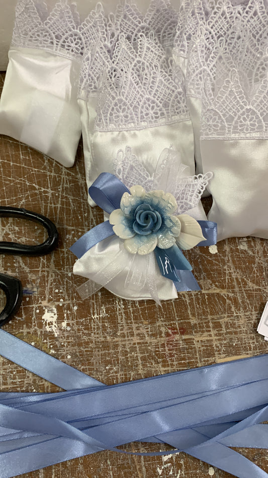 Fiore avion blue su sacchetto