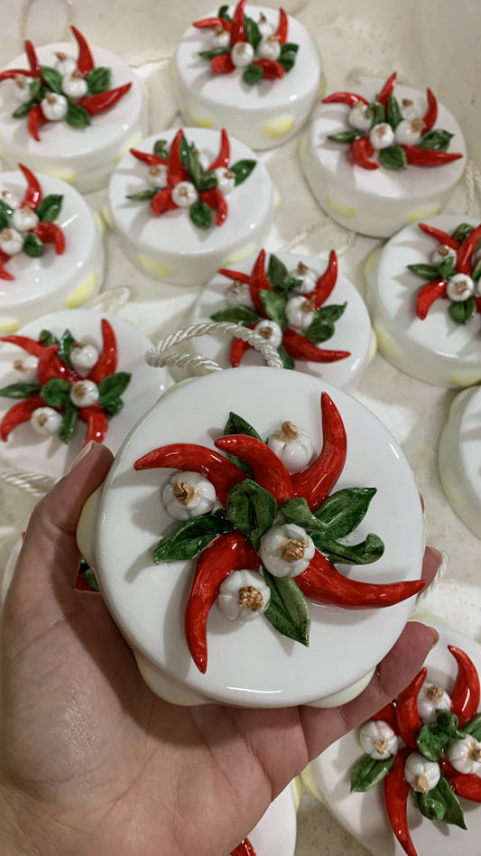 Tamburello 10cm agli e peperoncini