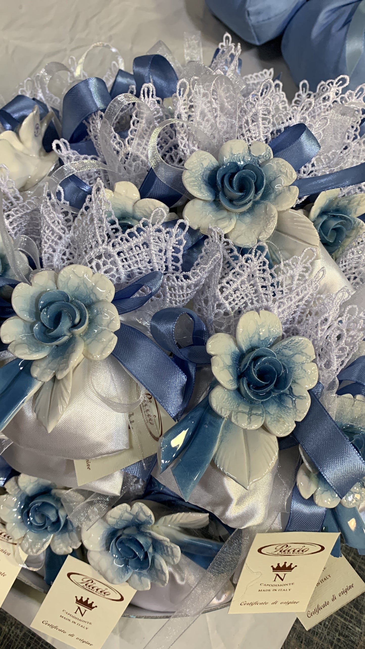 Fiore avion blue su sacchetto