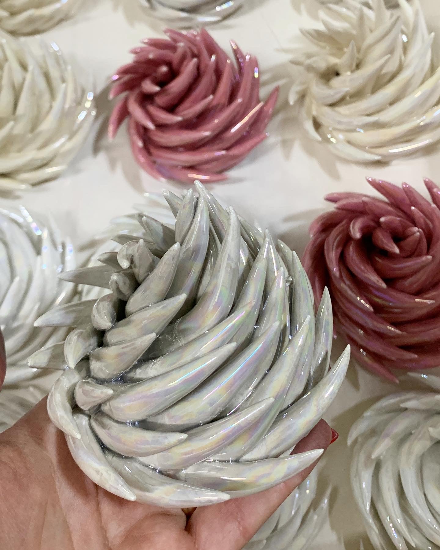 Fiamma in ceramica 11cm colore a scelta