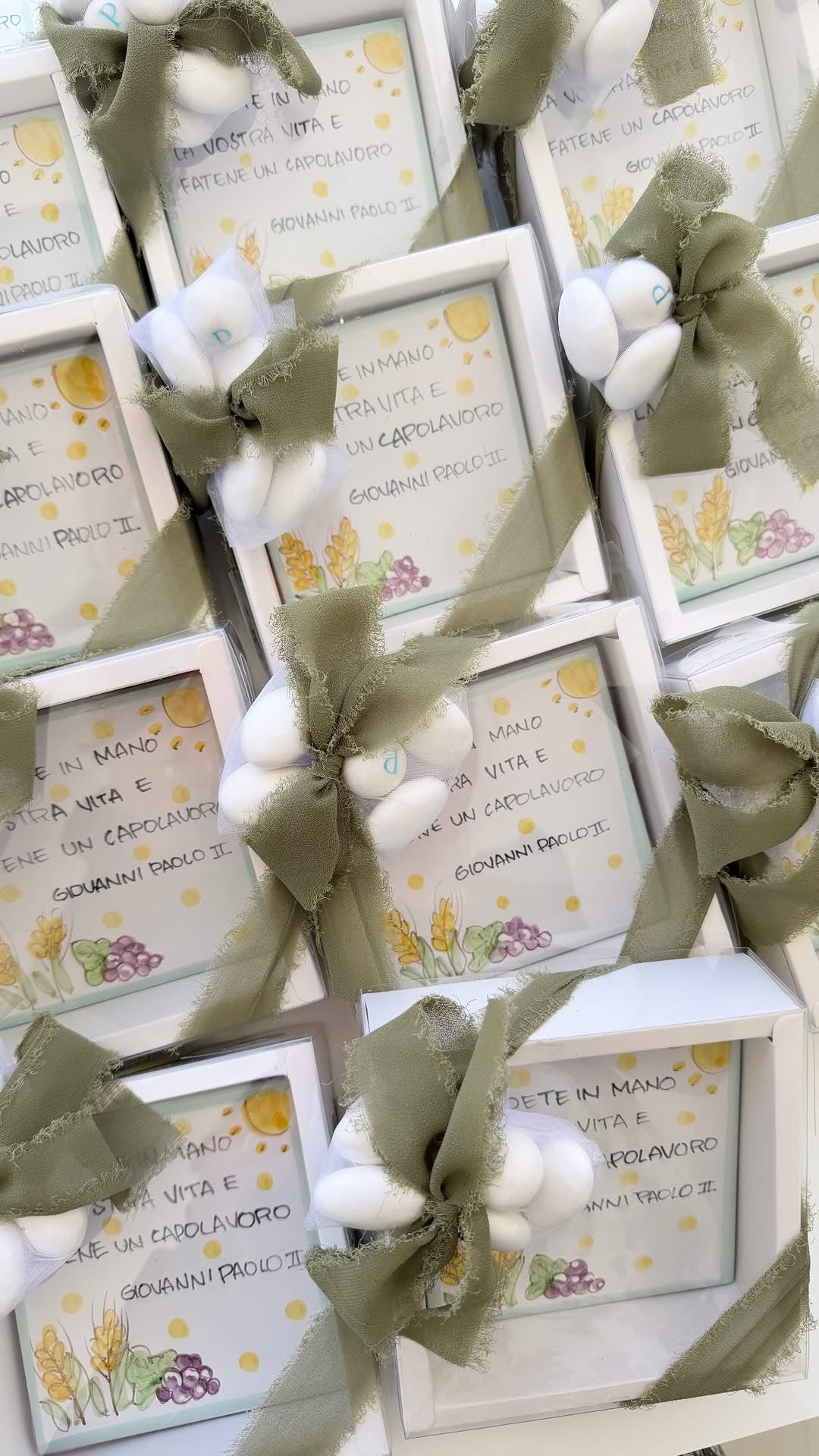 Mattonella vietrese 10x10cm personalizzata confezionata in scatola trasparente