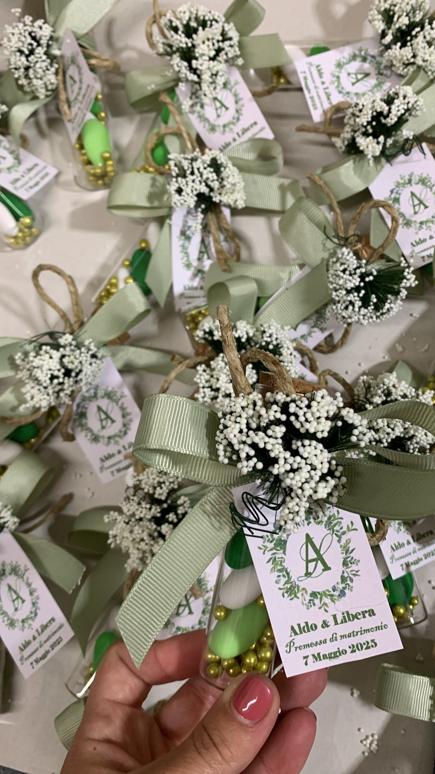 Provetta vetro promessa di matrimonio