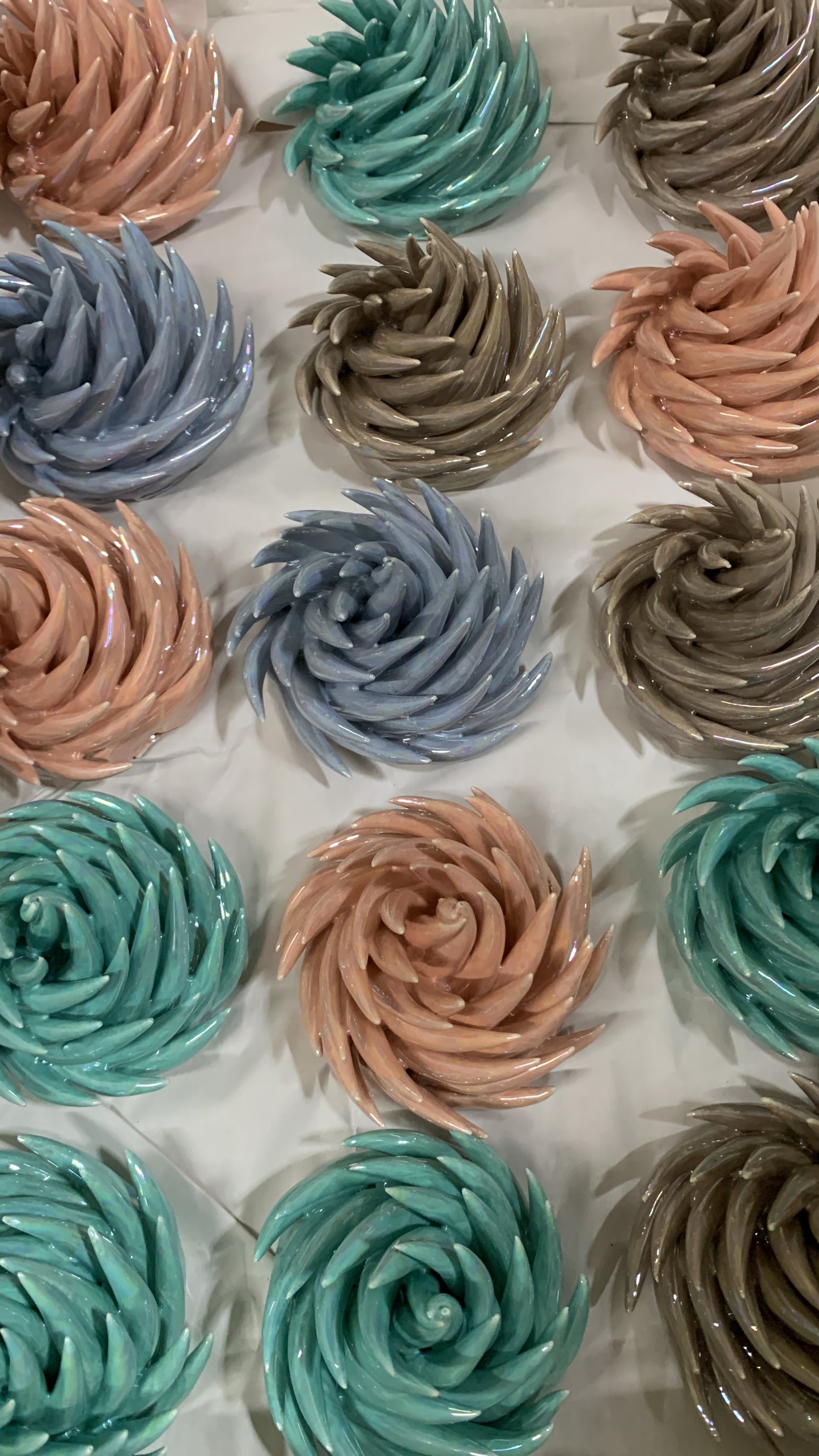 Fiamma in ceramica 11cm colore a scelta