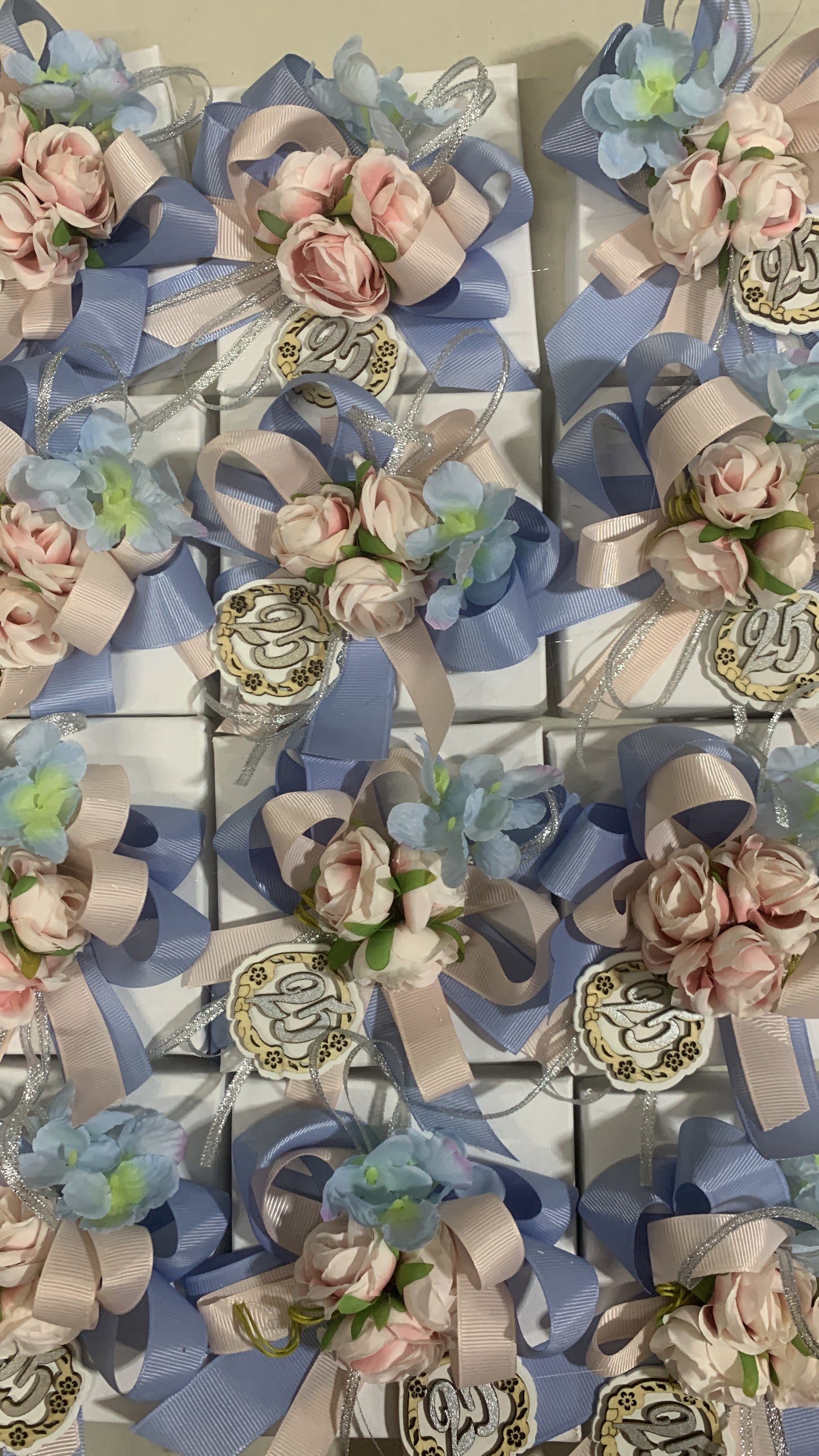 Fedi anniversario in ceramica confezionate