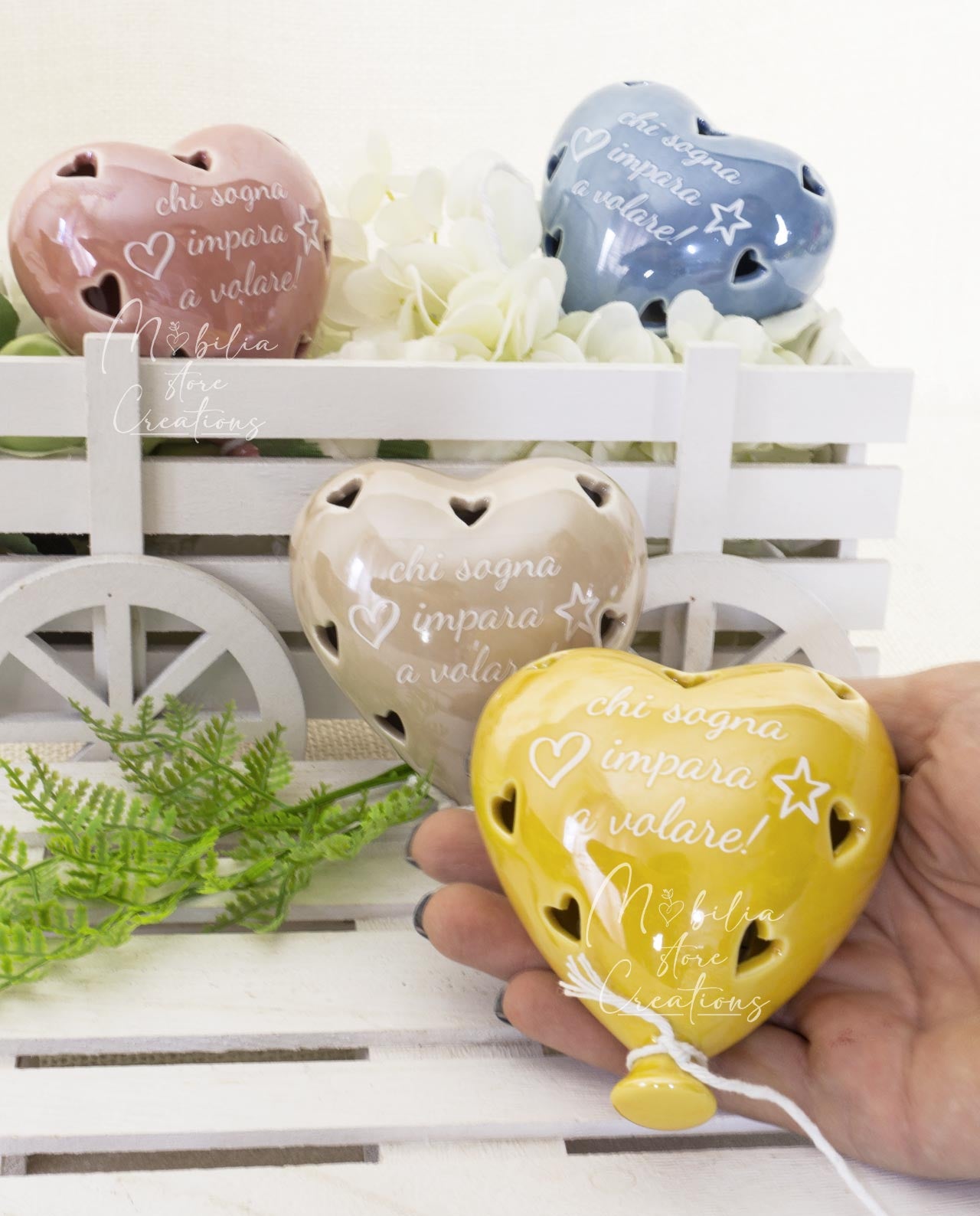 Palloncino cuore led con frase