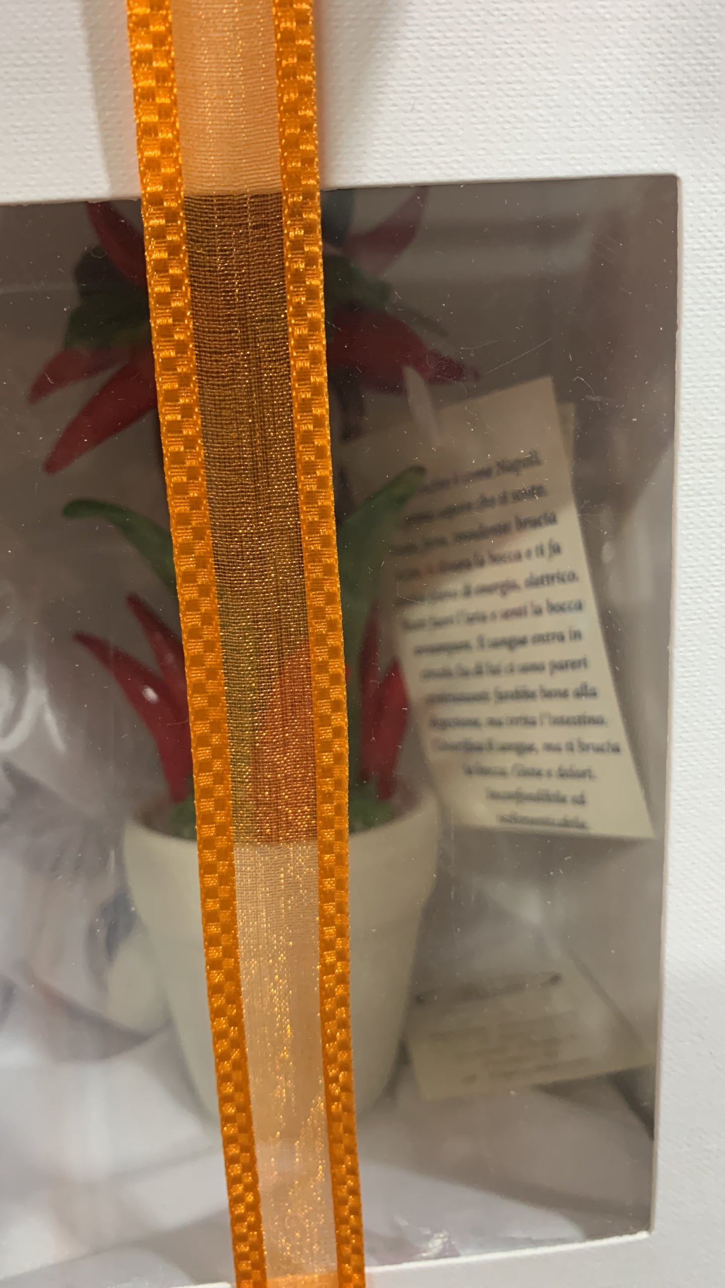 Piantina di peperoncini in porcellana