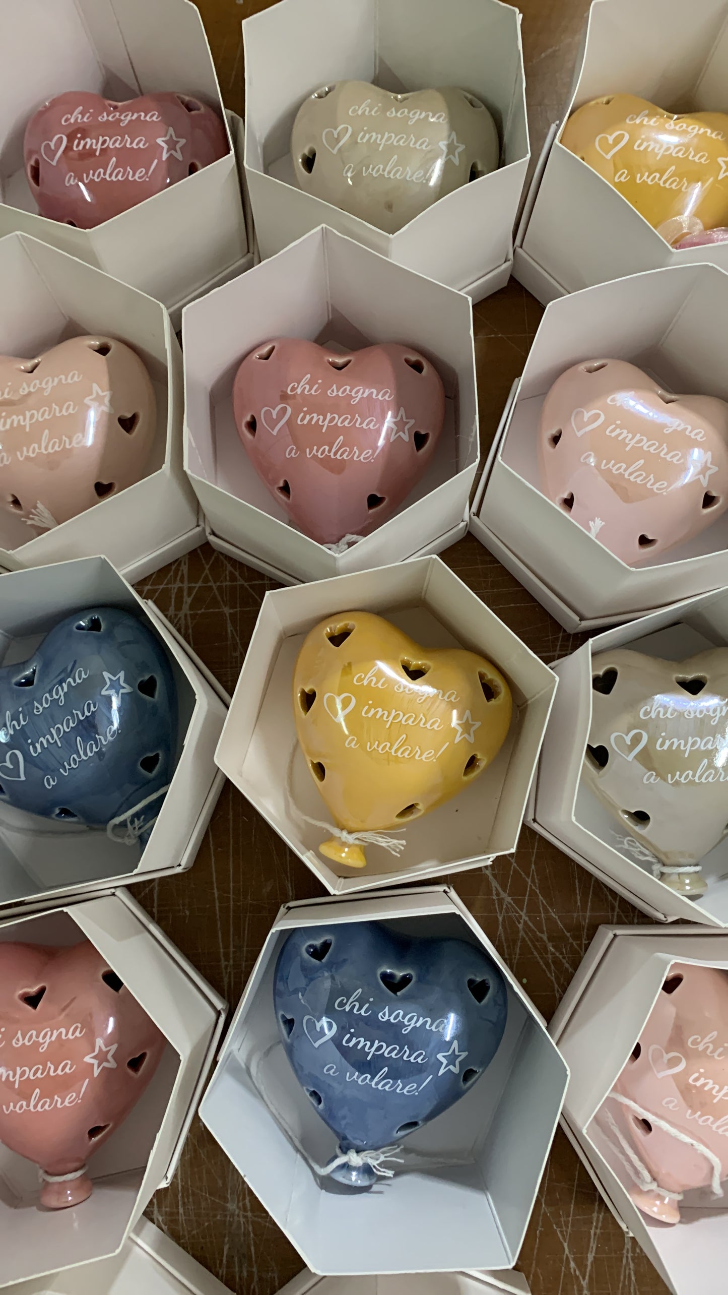 Palloncino cuore led con frase