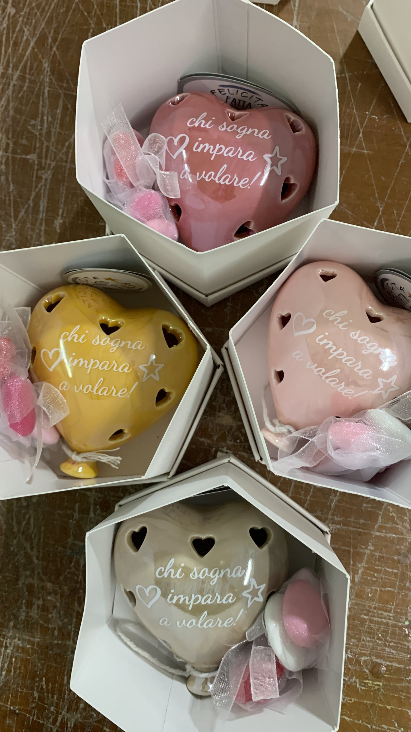 Palloncino cuore led con frase