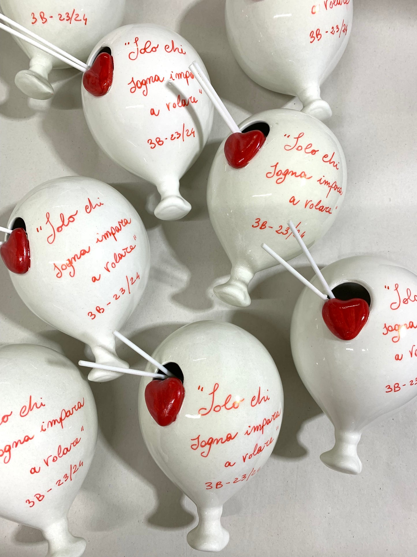 Palloncino con cuore a profumatore e scritta