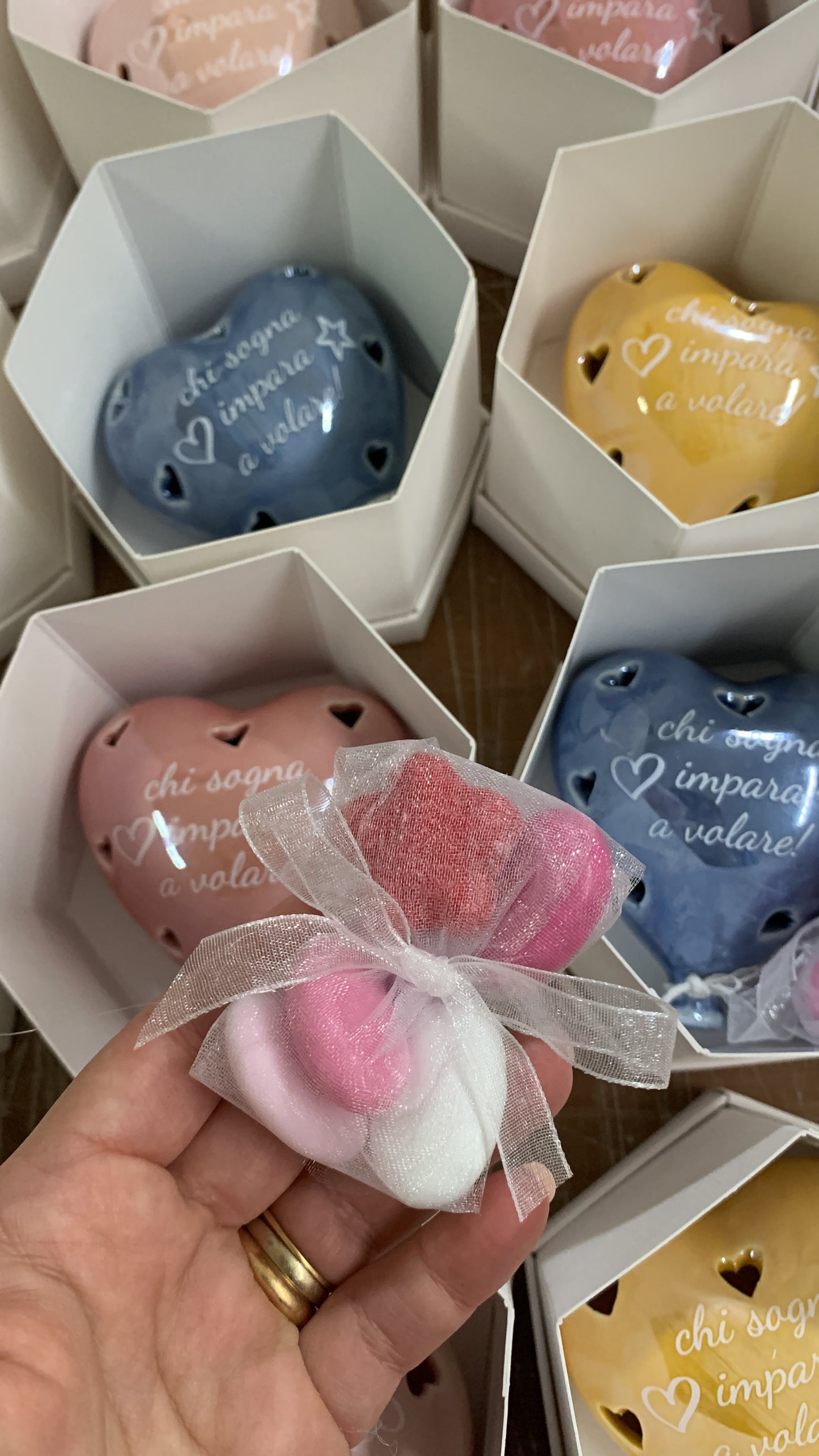 Palloncino cuore led con frase