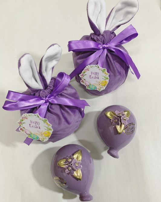 Palloncino fiorato confezione pasquale