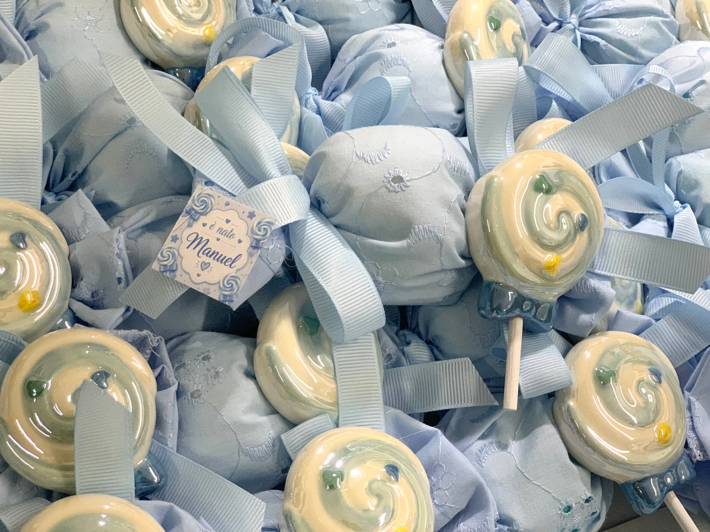 Lollipop magnete su caramella portaconfetti sangallo