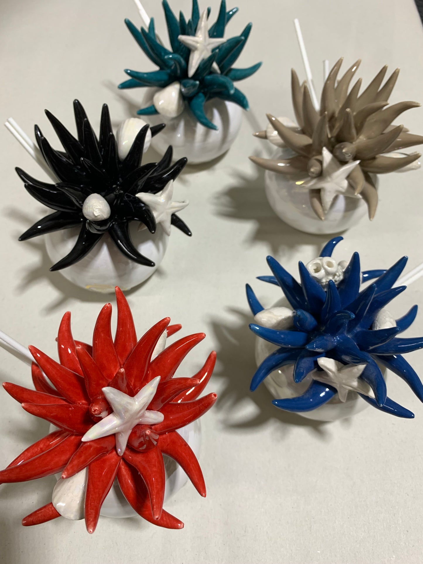 Profumatore ceramica anemone marino