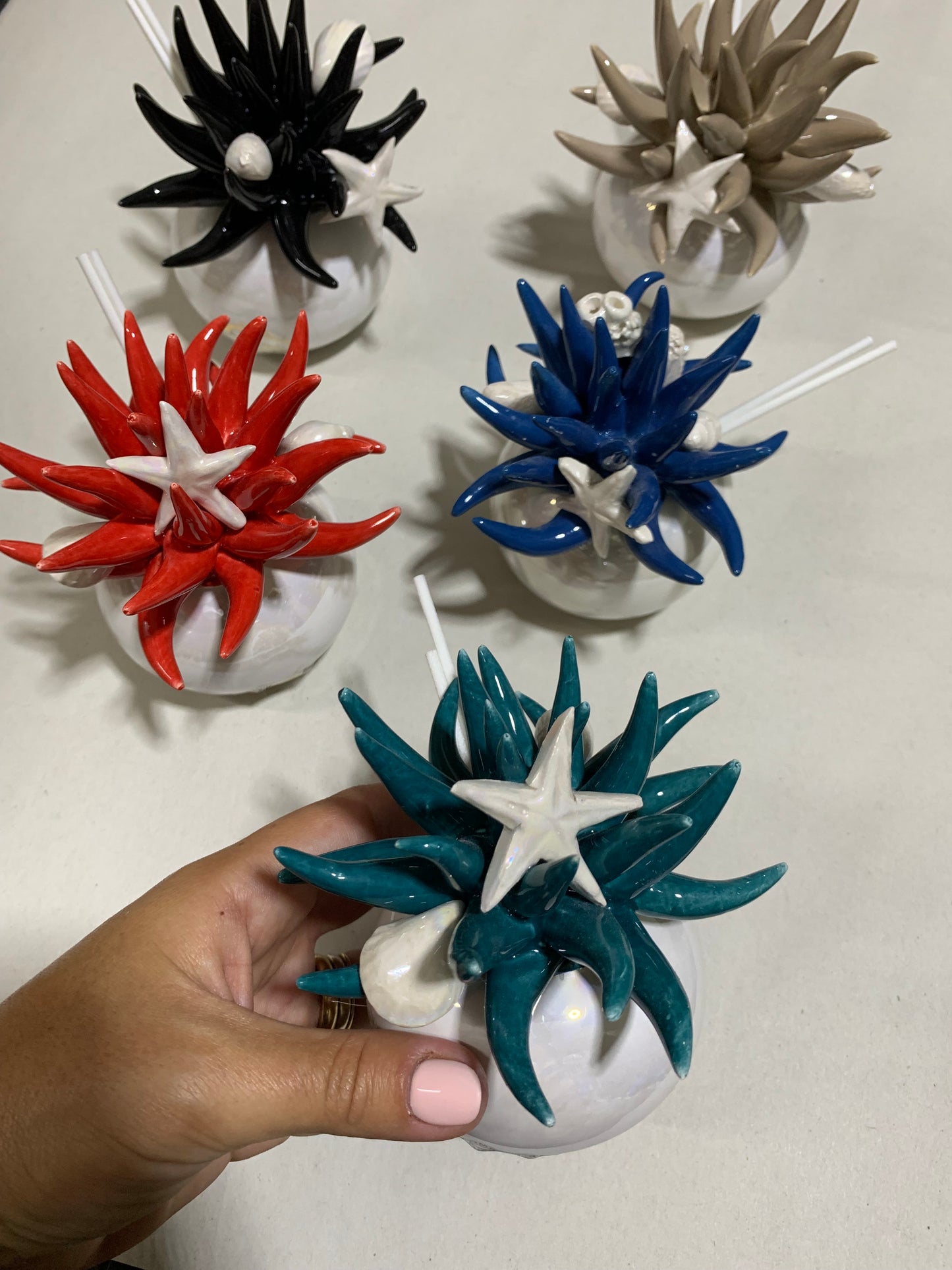 Profumatore ceramica anemone marino