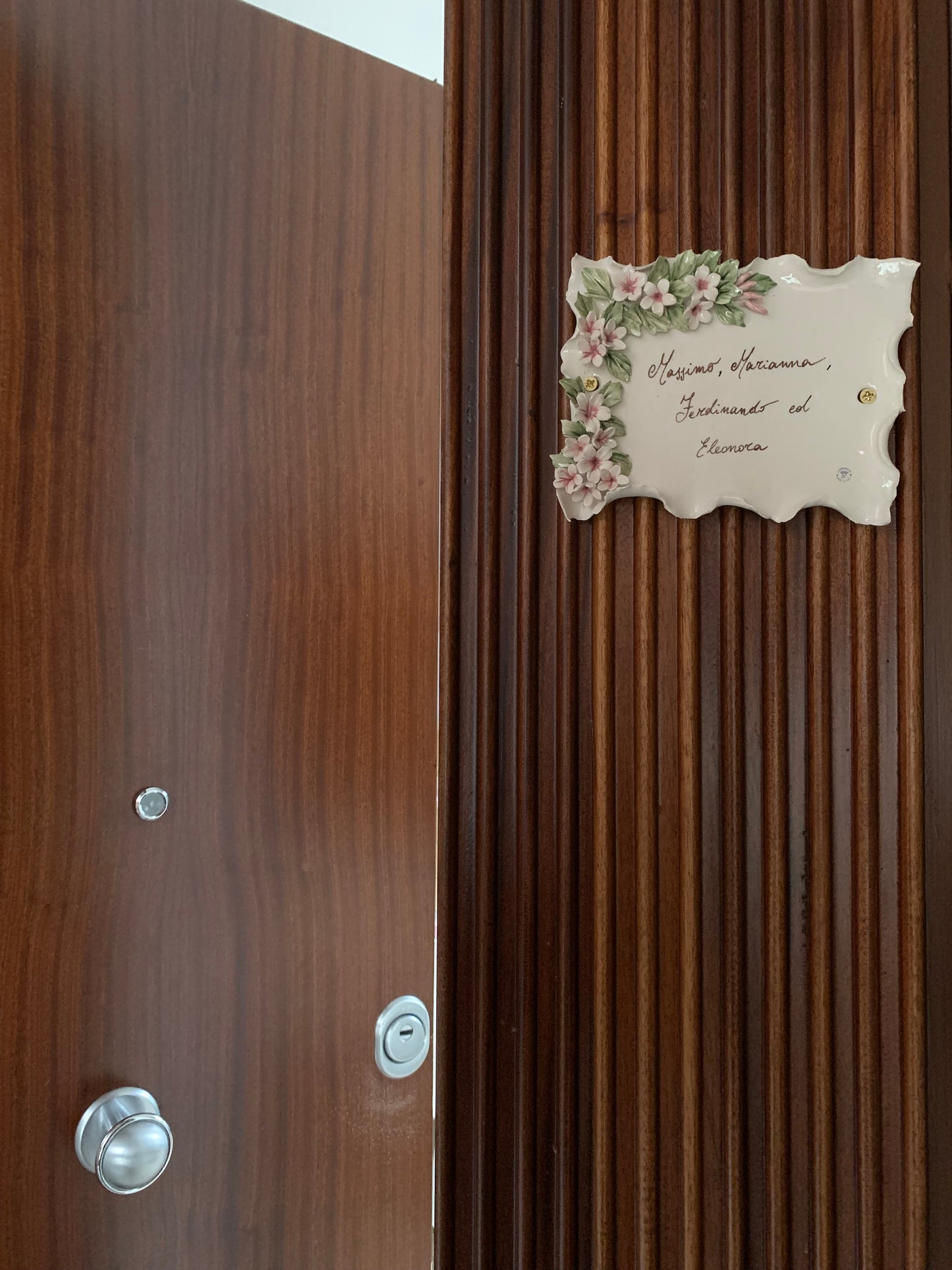 Targhetta ceramica personalizzata