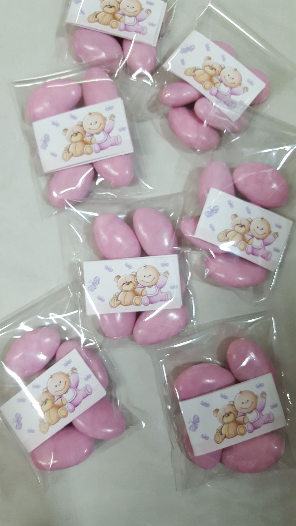 bustine rettangolari con confetti