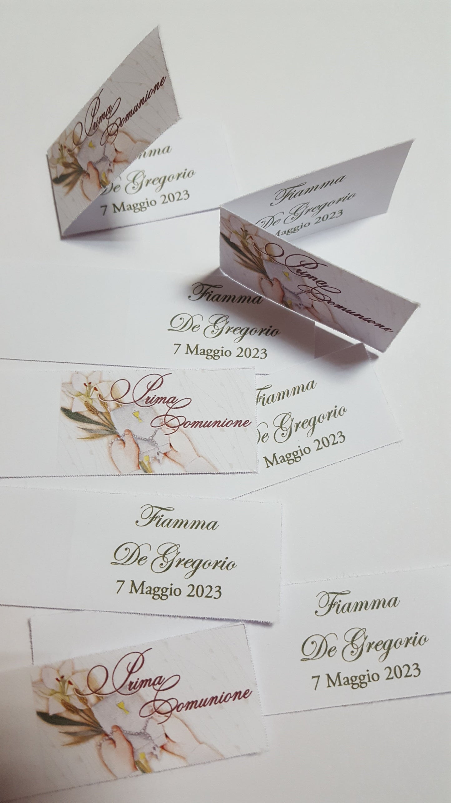 Bigliettini comunione/matrimonio stampati
