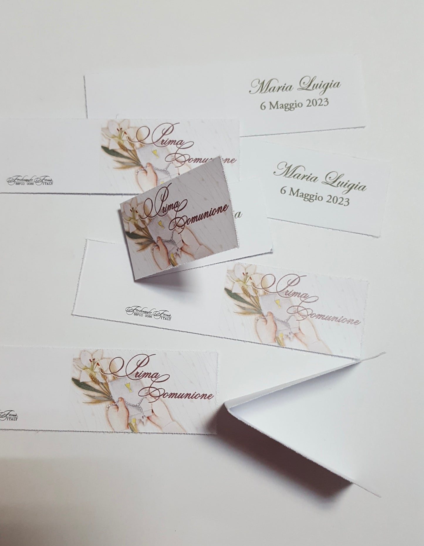 Bigliettini comunione/matrimonio stampati