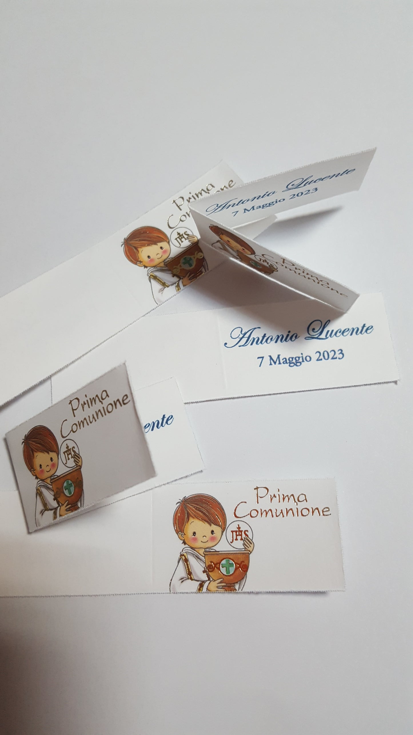 Bigliettini comunione/matrimonio stampati