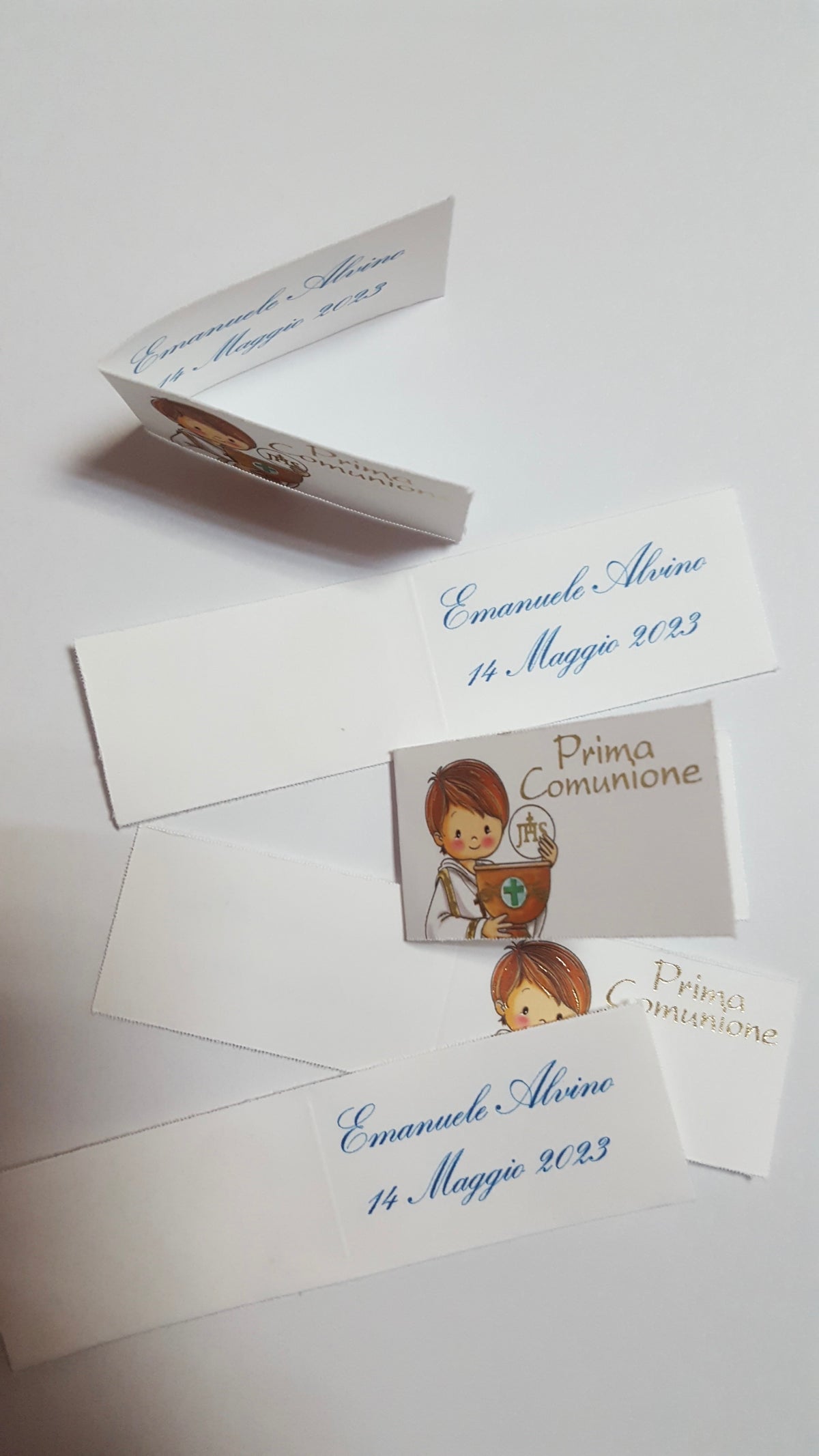Bigliettini comunione/matrimonio stampati
