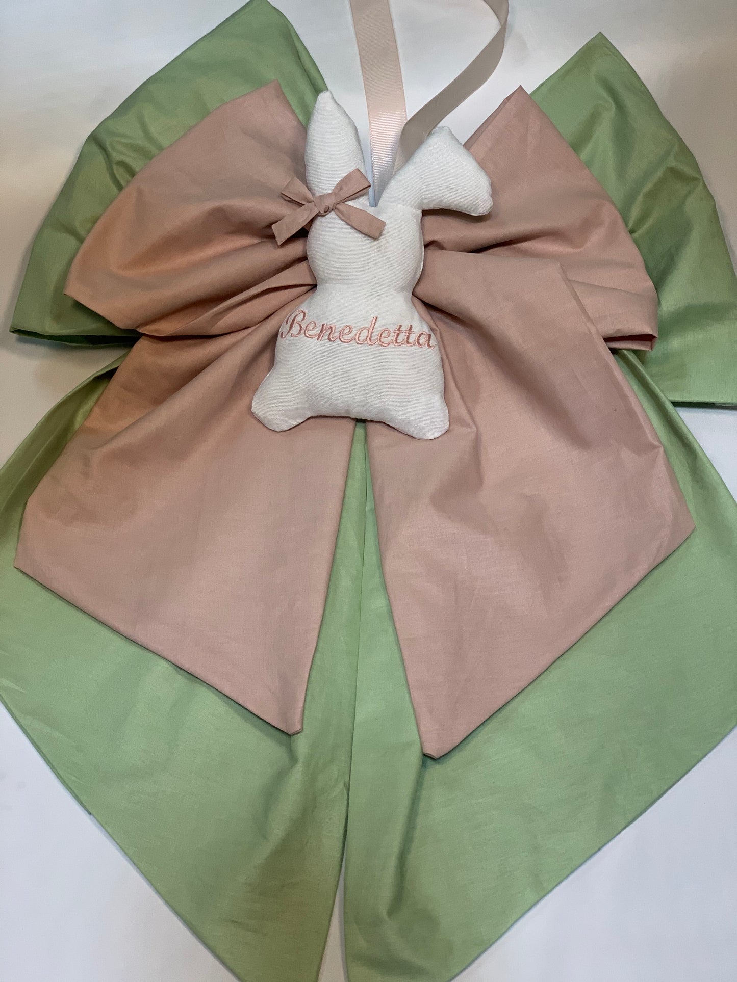 Nascita a tema coniglio: bomboniere, scatola cameretta, fiocco nascita, torta di pannolini