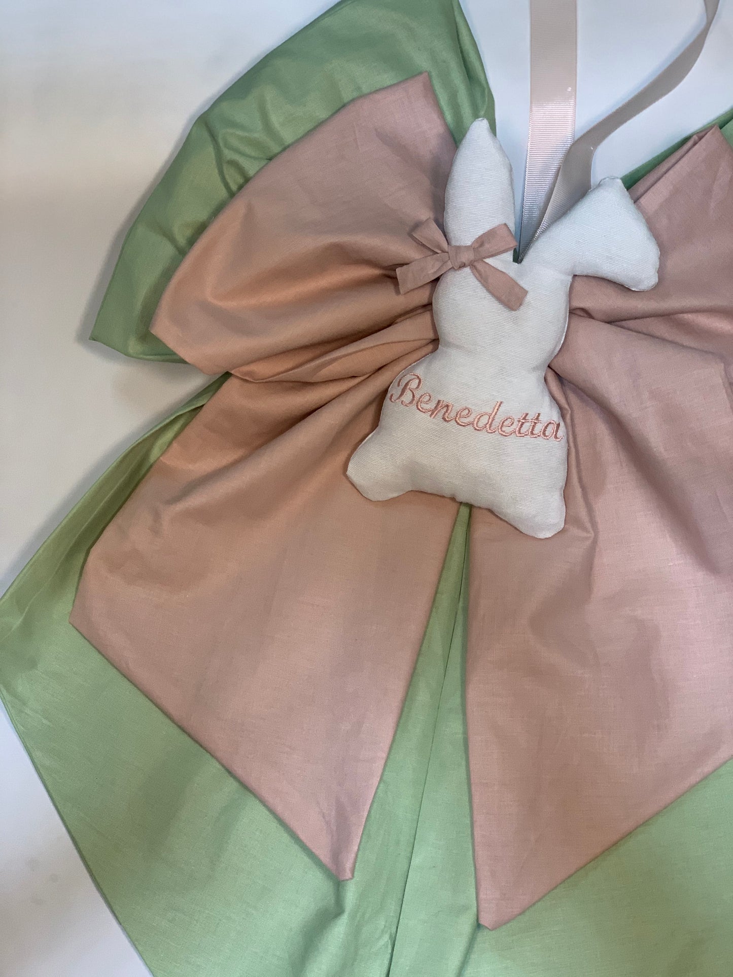 Nascita a tema coniglio: bomboniere, scatola cameretta, fiocco nascita, torta di pannolini