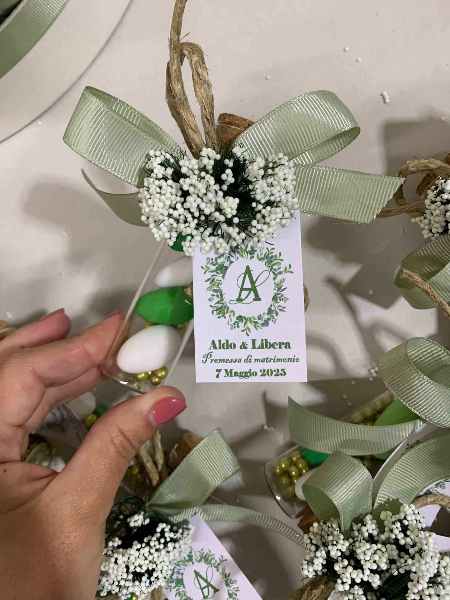 Provetta vetro promessa di matrimonio