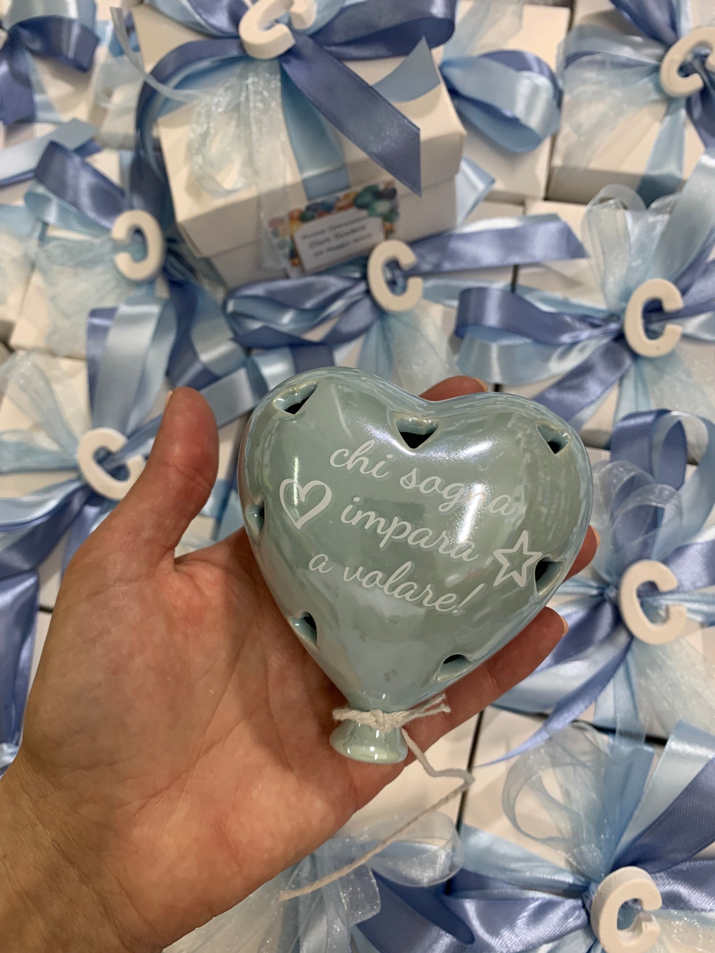 Palloncino cuore led con frase