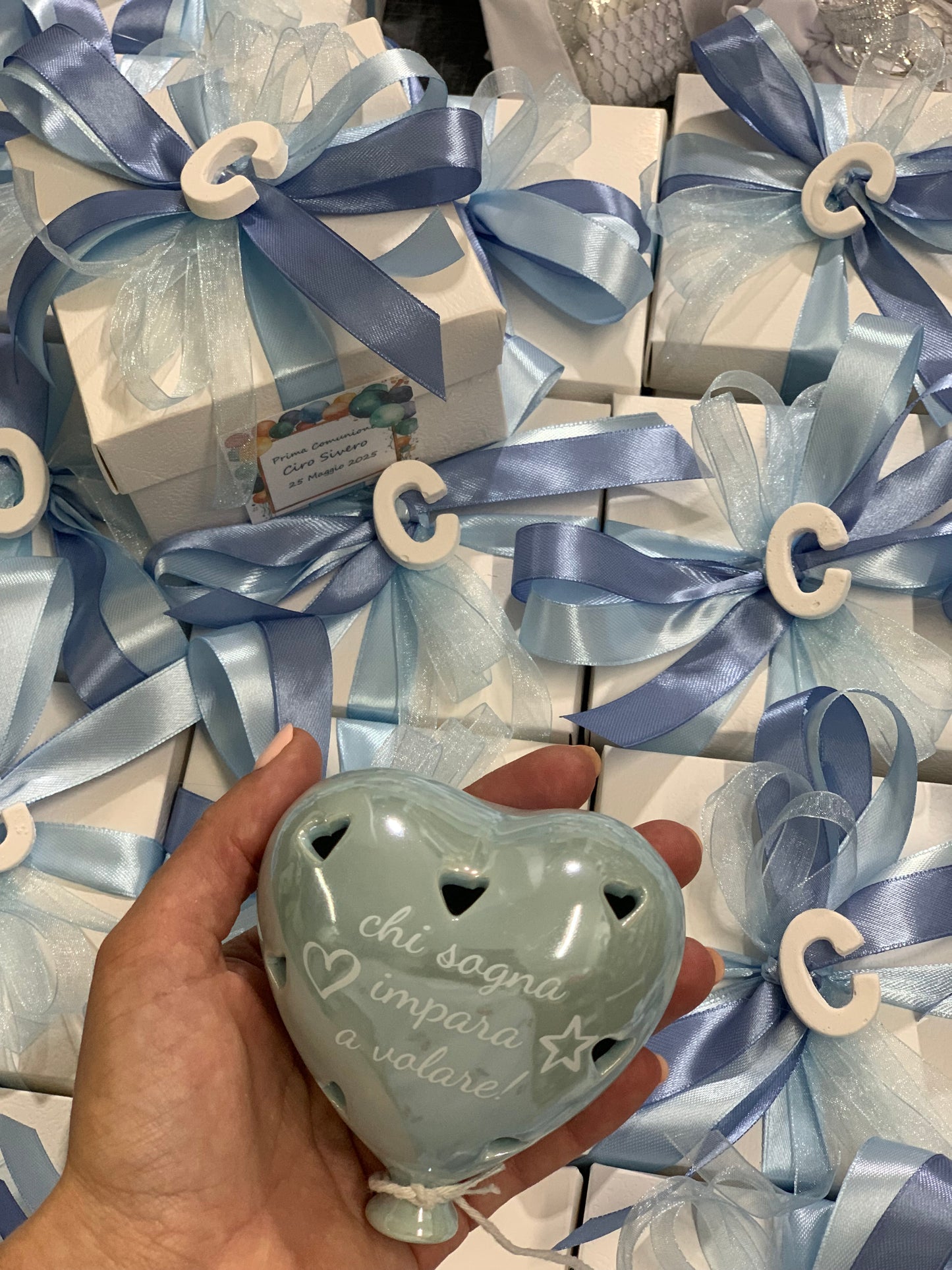 Palloncino cuore led con frase