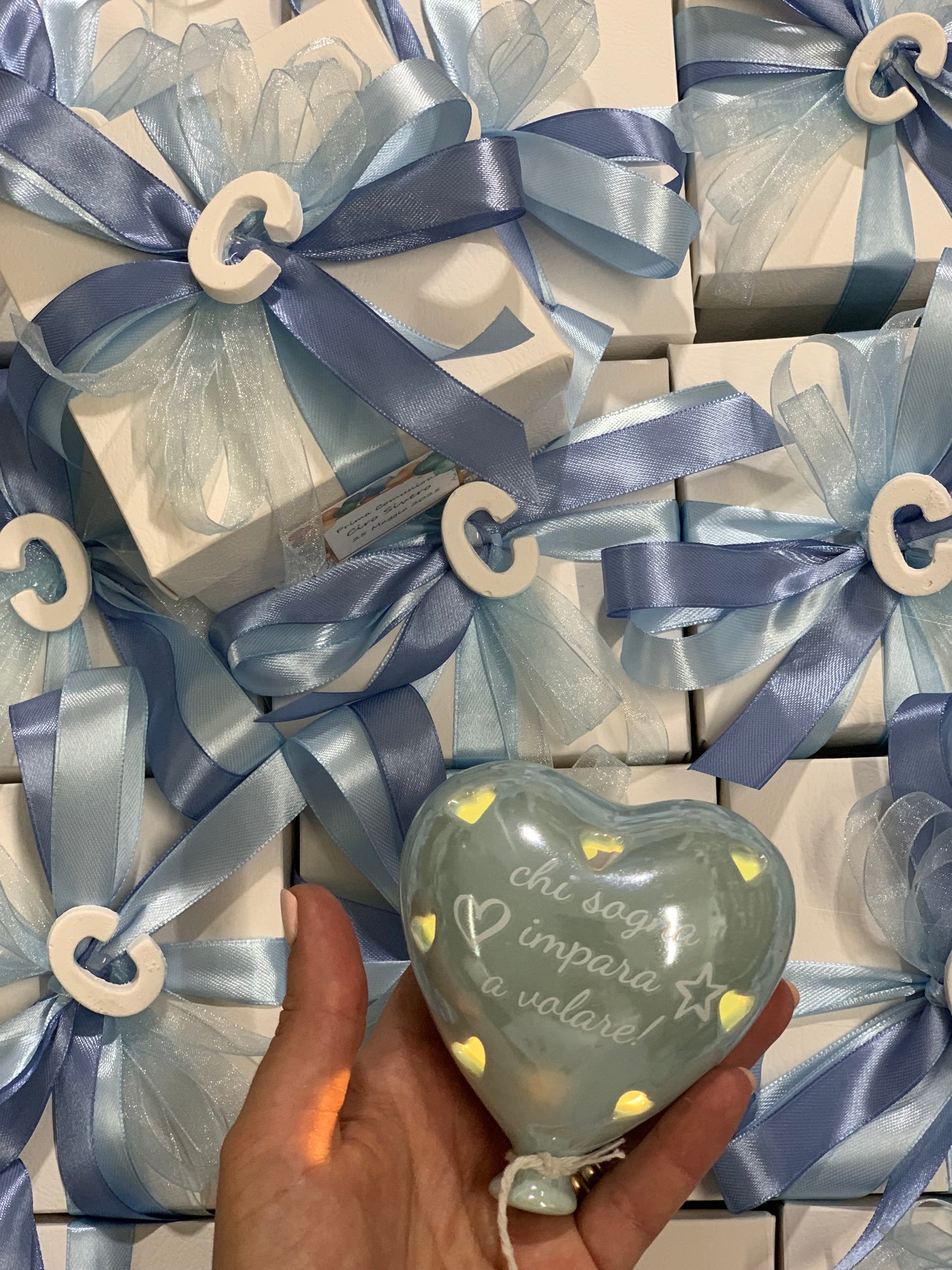 Palloncino cuore led con frase