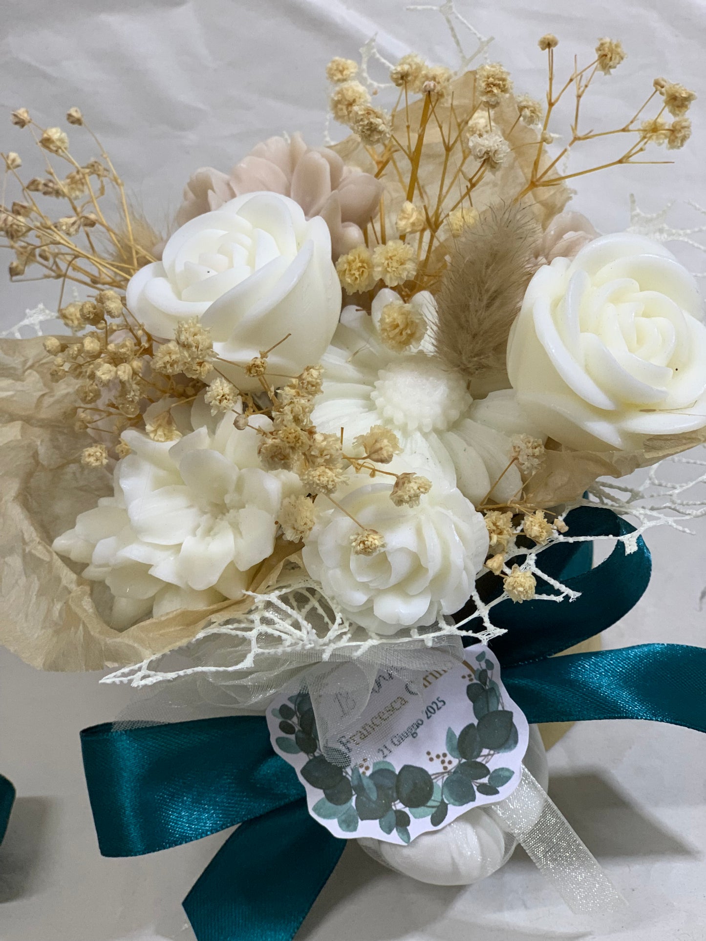 Bouquet candele in scatola
