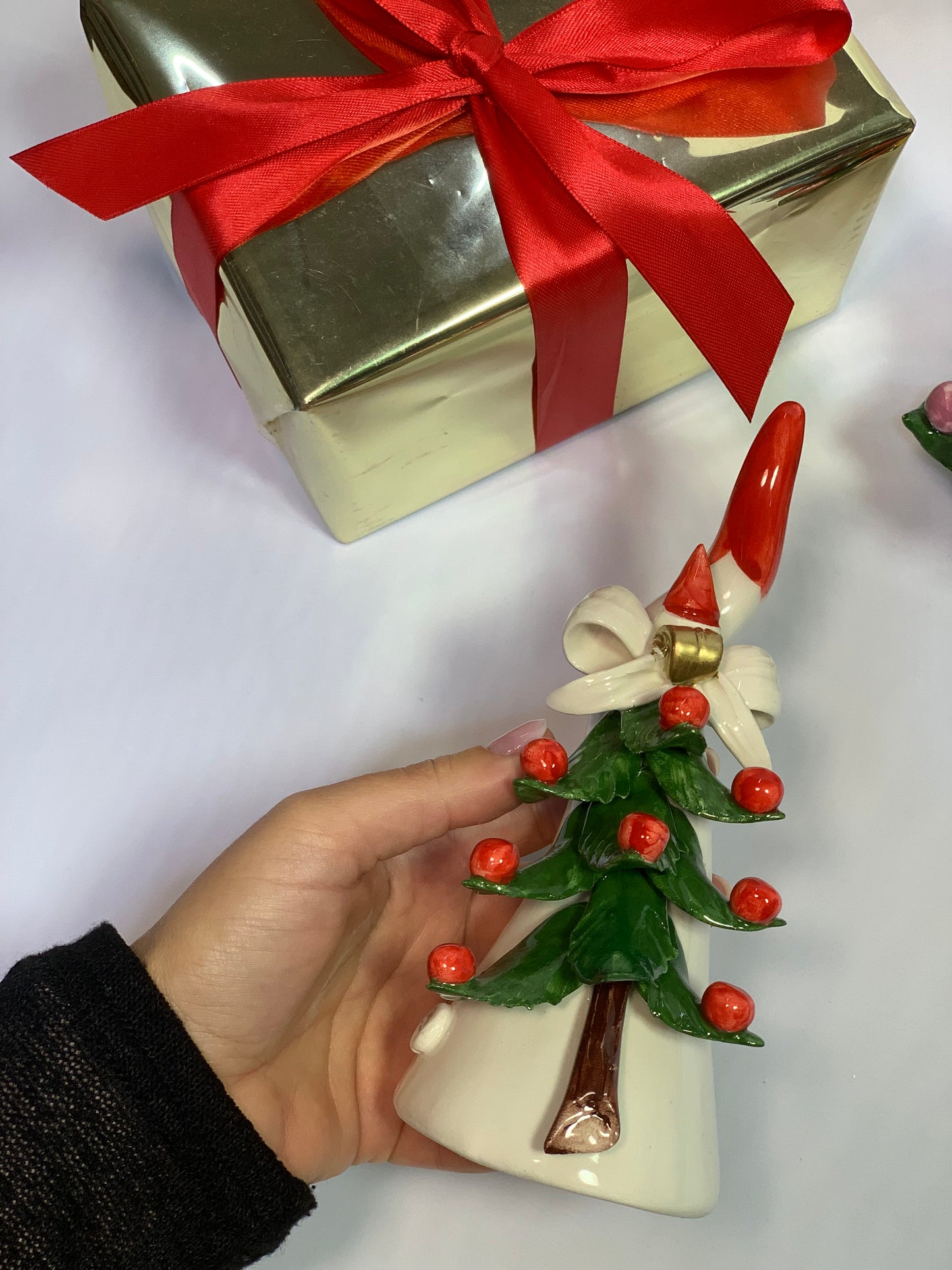 Corno albero ceramica di Capodimonte