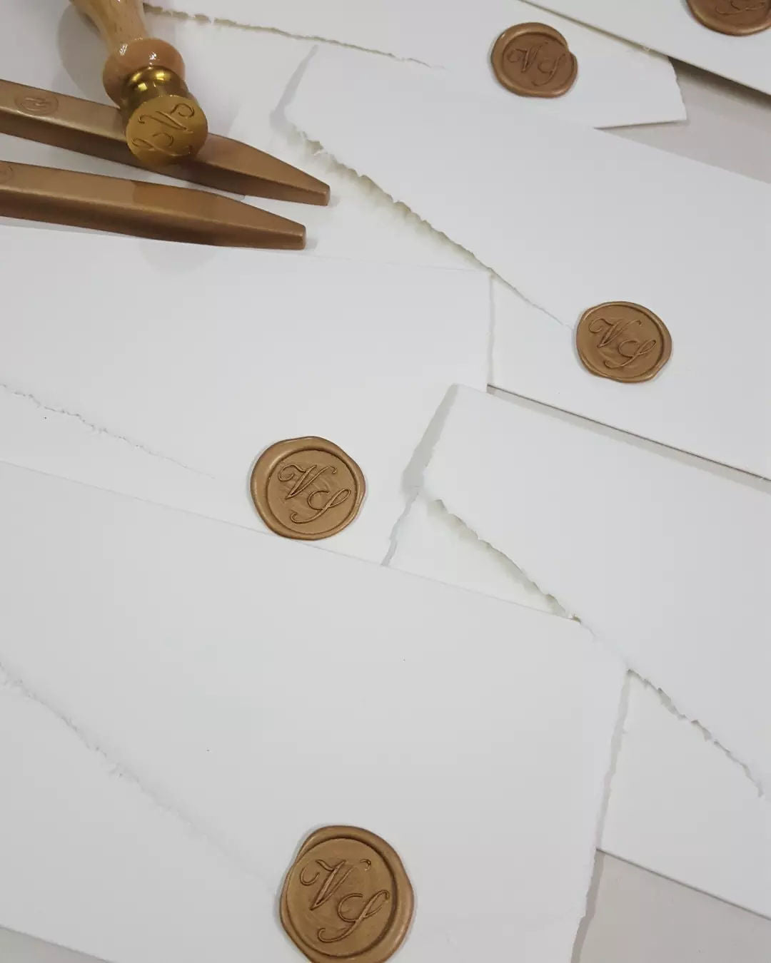 Partecipazione in carta Amalfi con sigillo
