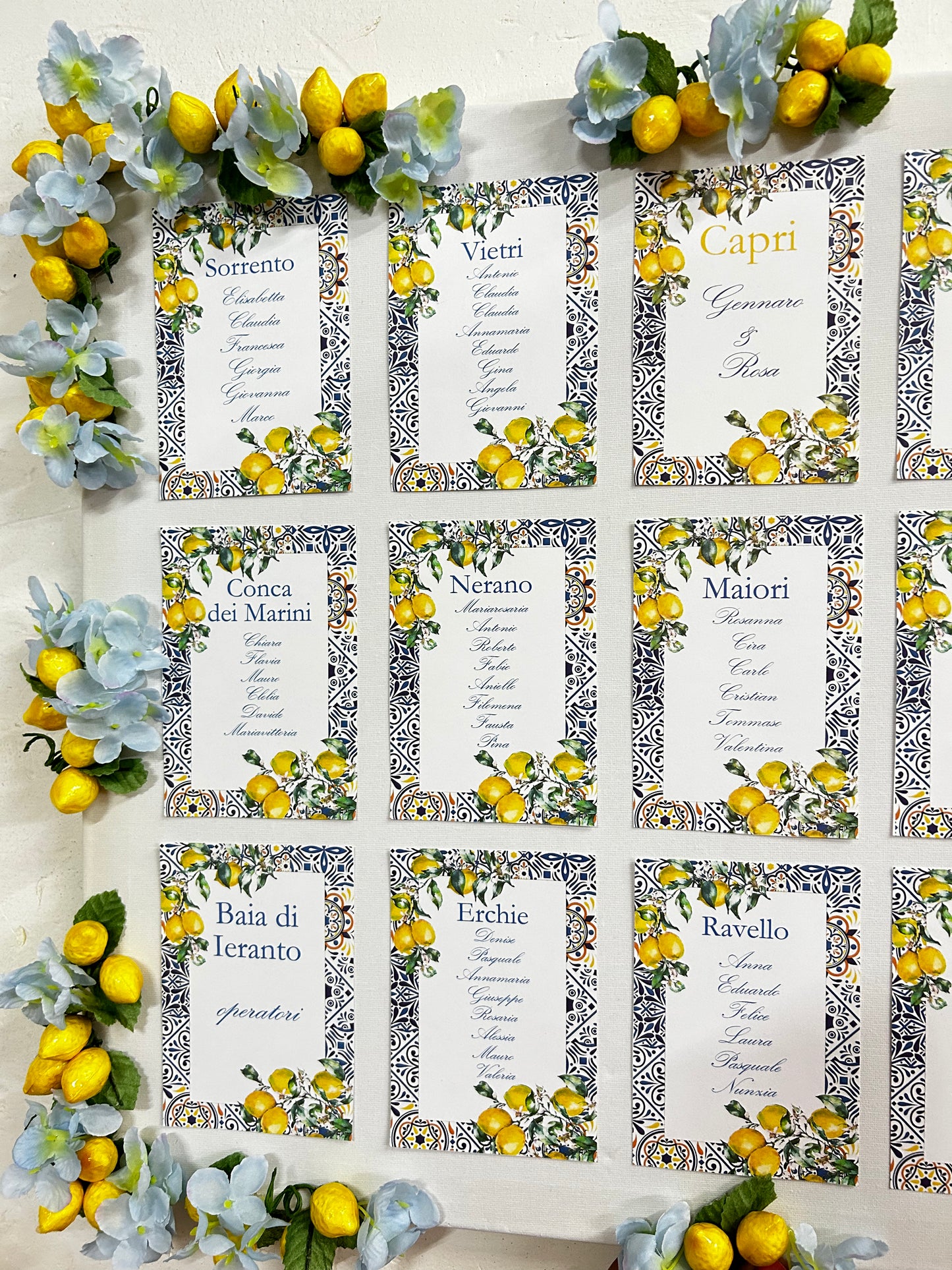 Tableau de mariage personalizzabile