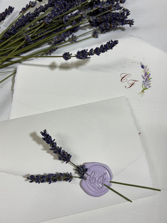 Partecipazione in carta Amalfi con sigillo