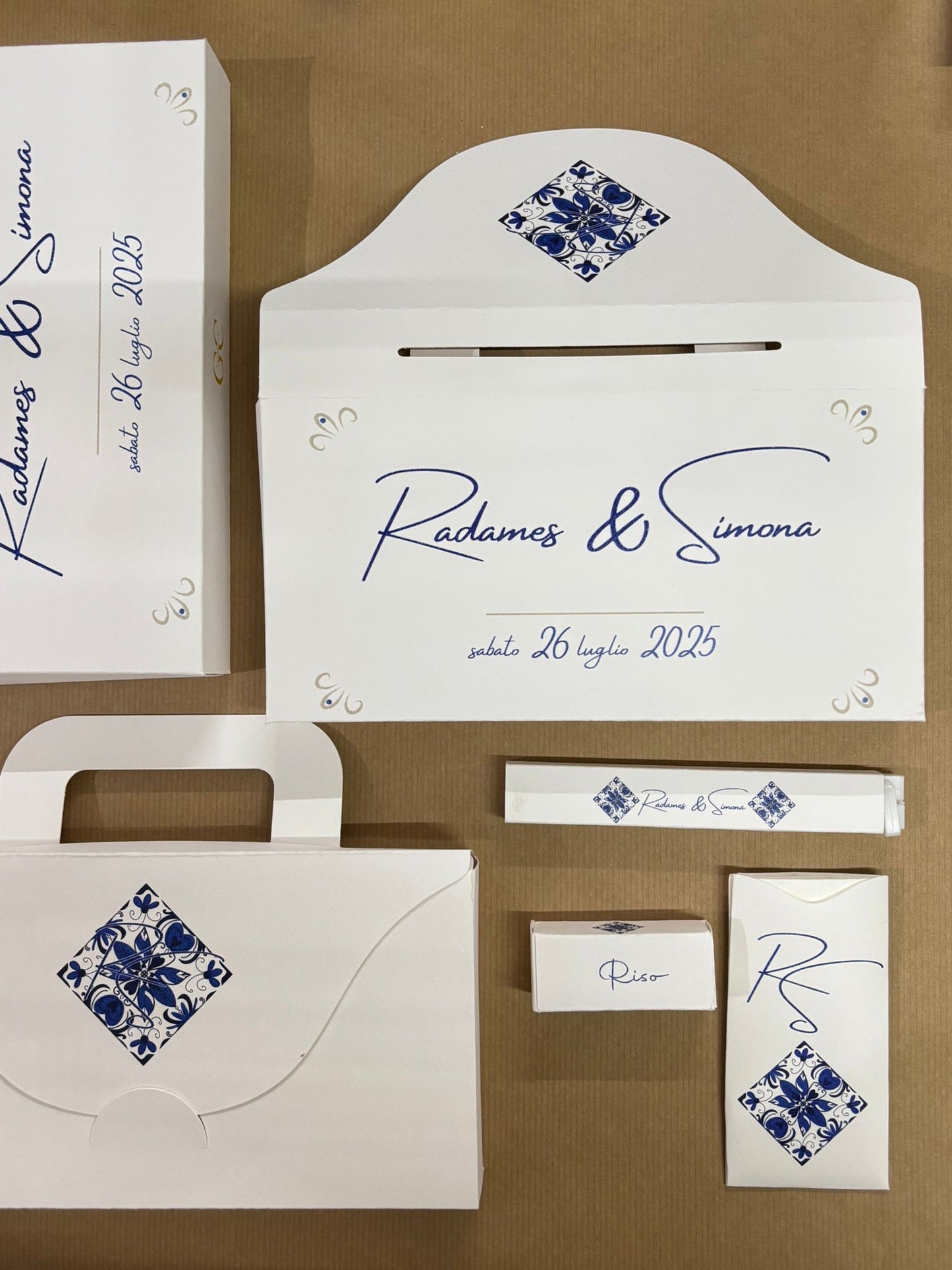 Wedding bag kit con grafica interamente personalizzata
