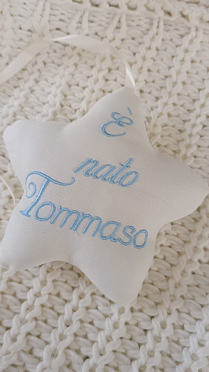 Stella imbottita pendente nascita