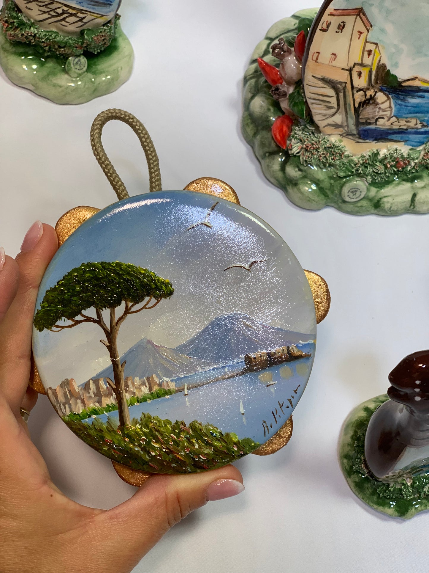 tamburello dipinto ad alio