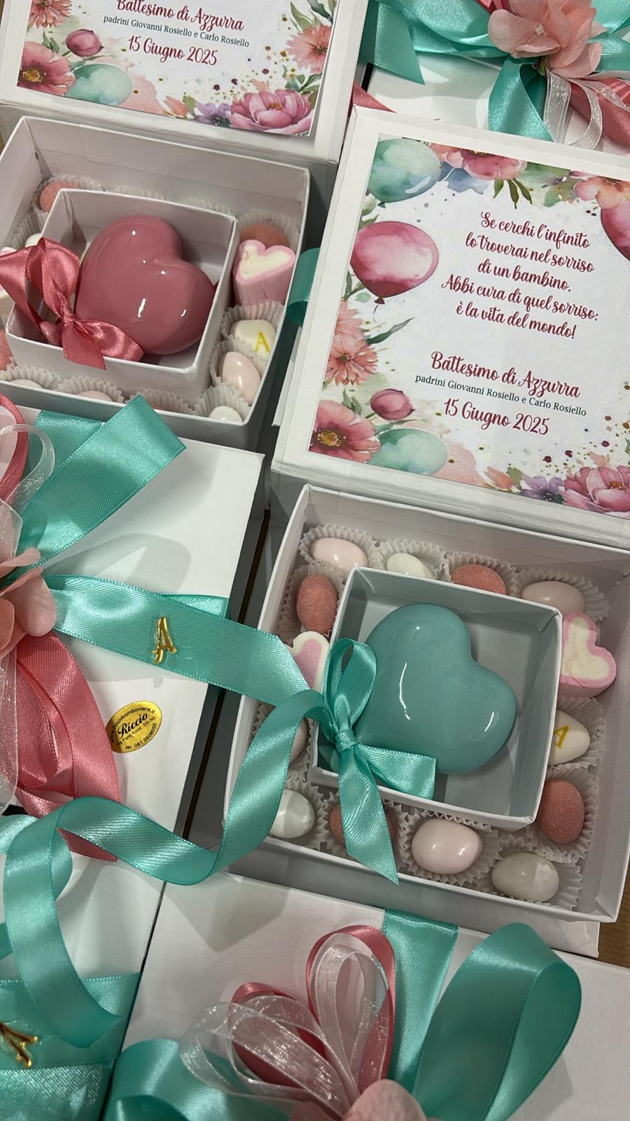Cuore palloncino in ceramica
