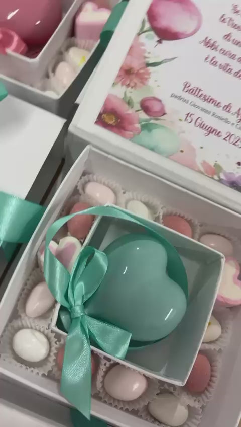 Cuore palloncino in ceramica