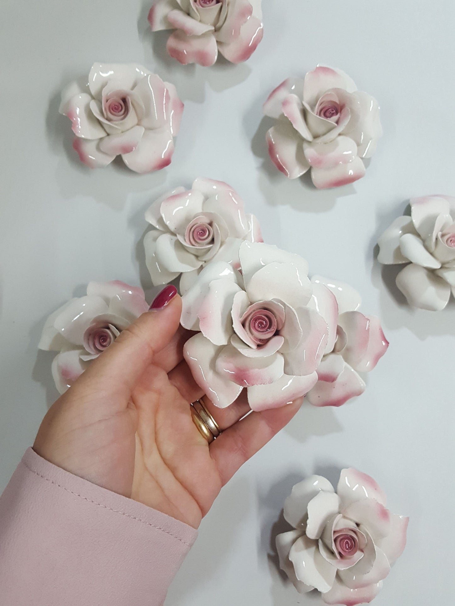 Rosa in ceramica 7cm